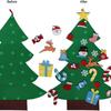 DIY Felt Christmas Tree Set with Ornaments for Kids, Xmas Gifts, New Year Door Wall Hanging Decorations