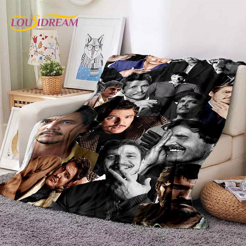 Pedro Pascal 3D Soft Throw Blanket - Warm Picnic, Bed, Sofa Accessory