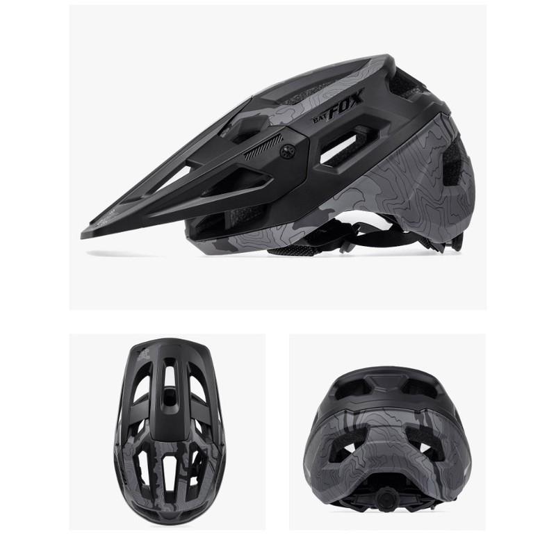 BATFOX Cycling Helmet Mountain Bike Road MTB Trail Riding Safety Protective Gear Adult Unisex Half CPSC EN1078