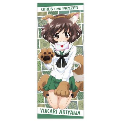 2D Cospa Girls Panzer Final Chapter Yukari Akiyama Hybrid Face Towel Dog [Officieel] & Ver.
