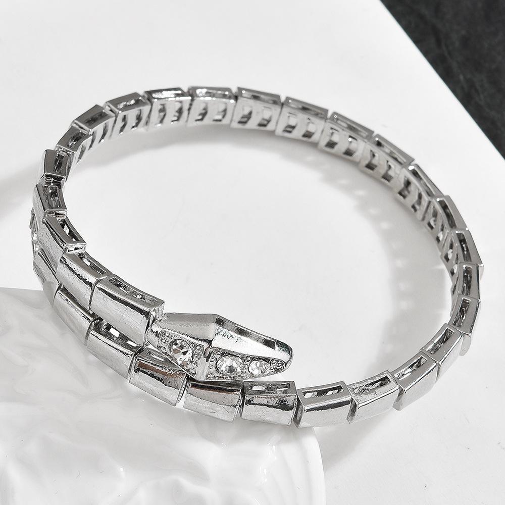 

Accessories Snake Bracelet Open Full Elastic Bracelet Light Luxurious and High-end Style Style one size(17-20cm)