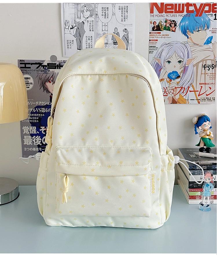 Schoolbag Star Girl Backpack High Value ins Small Fresh Contrast Color Primary and Secondary School Students Grades 1-1 Sweet Wind Small School Bag