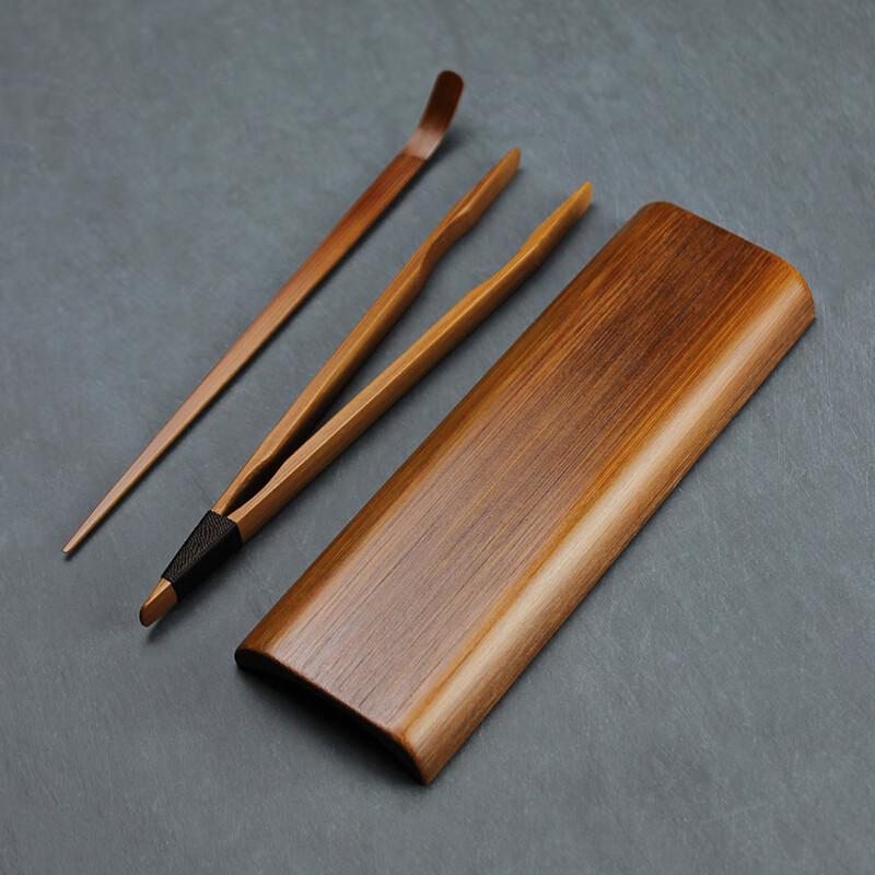 YIJUKE Zen Bamboo Tea Ceremony 3-Piece Set