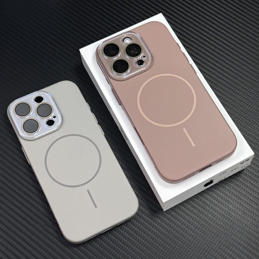 

For Magsafe Matte Camera Protector Phone Case For Iphone 16 15 14 13 12 Pro Max 16 Plus Wireless Charging Hard PC Cover Cases iPhone 15 Pro Max