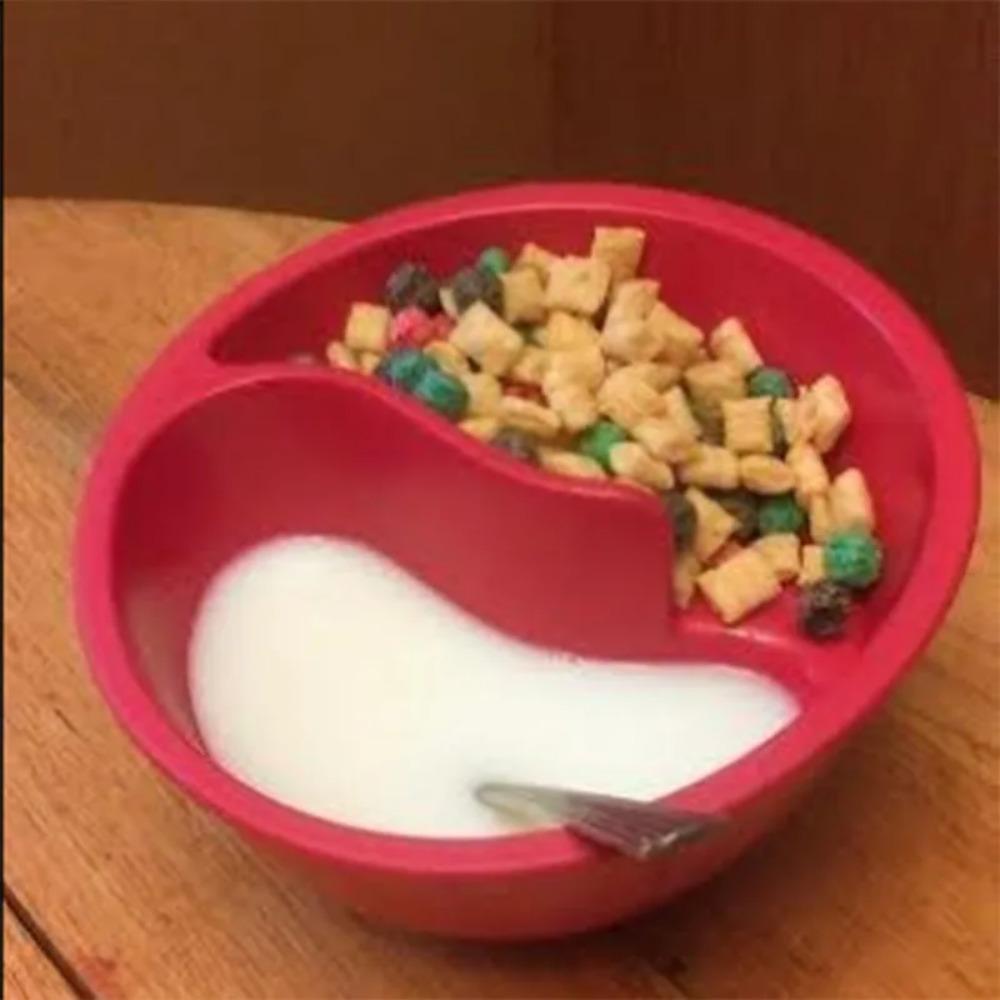 Cereal Bowl Dry and Wet Cereal Bowl for One Person Breakfast Tableware Home Plate Milk Bowl Snack Bowl Dinnerware