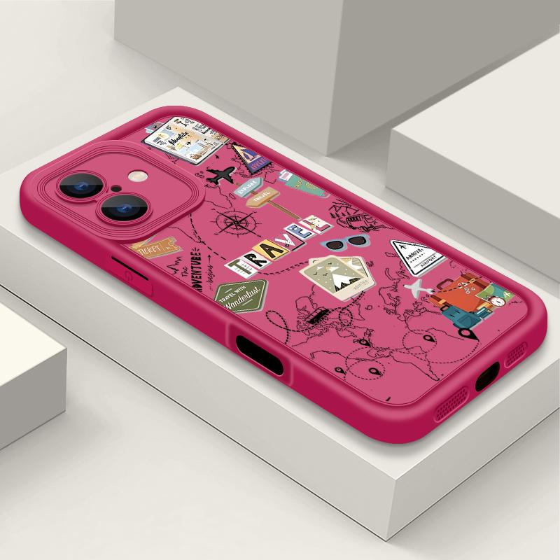 For iPhone 16 Pro Max 15 Pro 14 Plus 13 12 11 XS XR 8 7 Case Shell Signboard Print TPU Soft Shockproof Matte Phone Cover