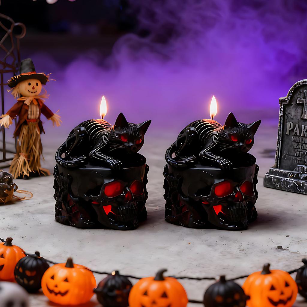 Black Candle Mold Creative Black Skull Mold Creative Candle Mold Stylish For Home Decoration Candle Making Gift Making