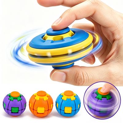 3D Geprint Druk-om-te-Draaien Fidget Balone Klik Vervorm Fidget Spinner Bal, Soepel Draaiend Stressverlichtend Sensorisch Speelgoed