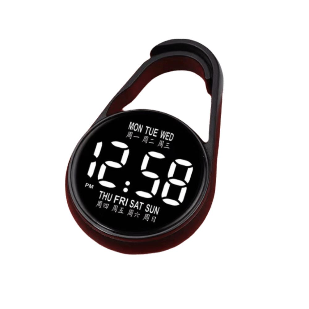 2Pcs Waterproof LED Electronic Hanging Watch Luminous Digital Display Digital Electronic Hanging Watch Portable LED Display чёрный