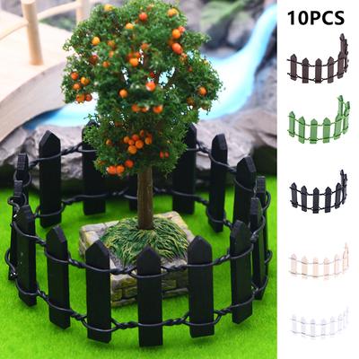 10 Stück 1:12 Puppenhaus Miniatur Biegsamer Zaun Garten Hof Modell Dekor Spielzeug Puppenhaus Zubehör