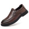 Men's business casual leather shoes driving shoes men's shoes Korean version trend loafers lazy shoes one pedal