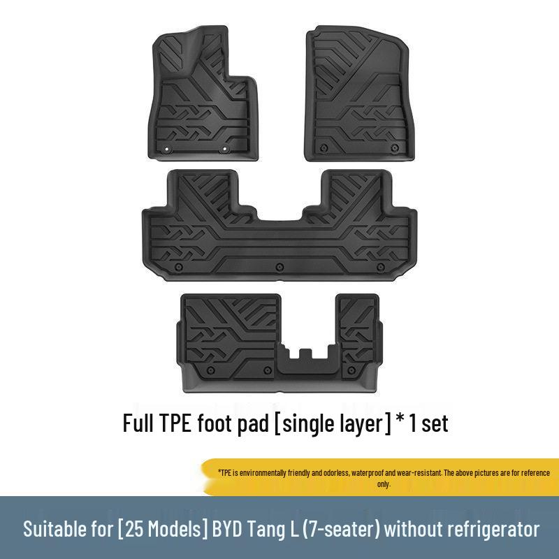 BYD Tang L & ATTO 8 Car Floor Mats - Waterproof TPE Mats & Trunk Cover, Fits 25 Models
