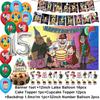 G&Gravity F-Falls Theme Birthday Party Decoration Cartoon Backdrop Banner Cake Topper Number Balloon Baby Shower Party Supplies