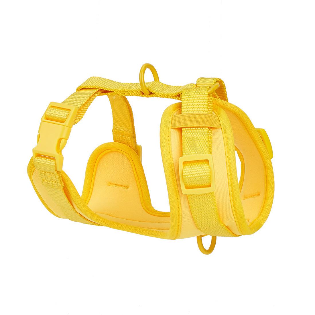 

Универсальная шлейка-жилет для кошек и собак с защитой от выскальзывания XS-5-5kg жёлтый