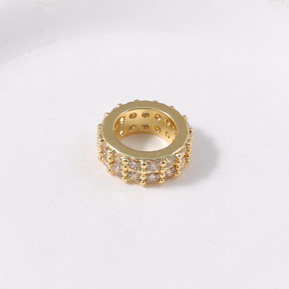 Round Large Hole Wheel Spacer Beads for DIY Jewelry, Bracelets, and Necklaces