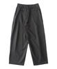 ANALOG MOOD Striped Back-Banded Wide Slacks (Charcoal)