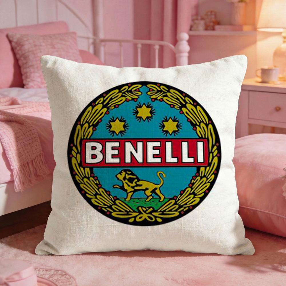 Motorcycle BBenellis Cushion Cover Premium Comfort Reversible Pillow Cove Two in One Design for Any Room Car Interior