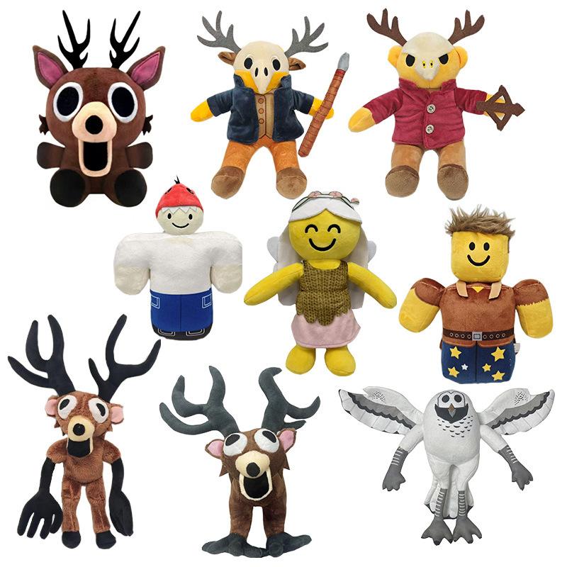 99Nights Horror Game Merchandise: Reindeer Plush Toy; 99Nights Party Reindeer Stance Plush Toy