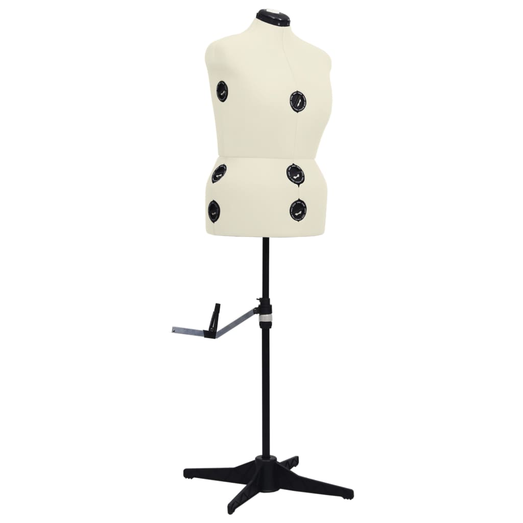 Verstellbare Damen-Schneiderpuppe Creme Größe L (44 50)
