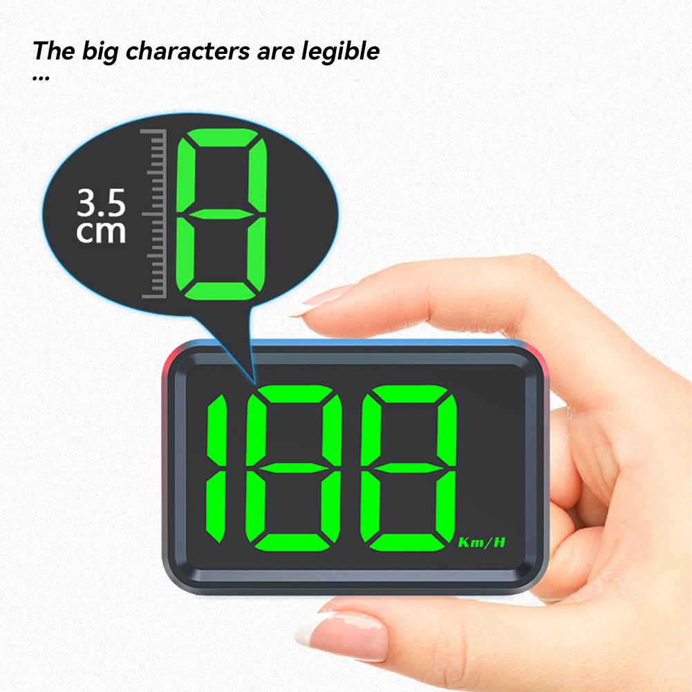 Car Speedometer HUD Head Display Digital GPS Speed Meter KMH MPH Dispaly for Truck Motorcycle Plug and Play Auto Part Accessories