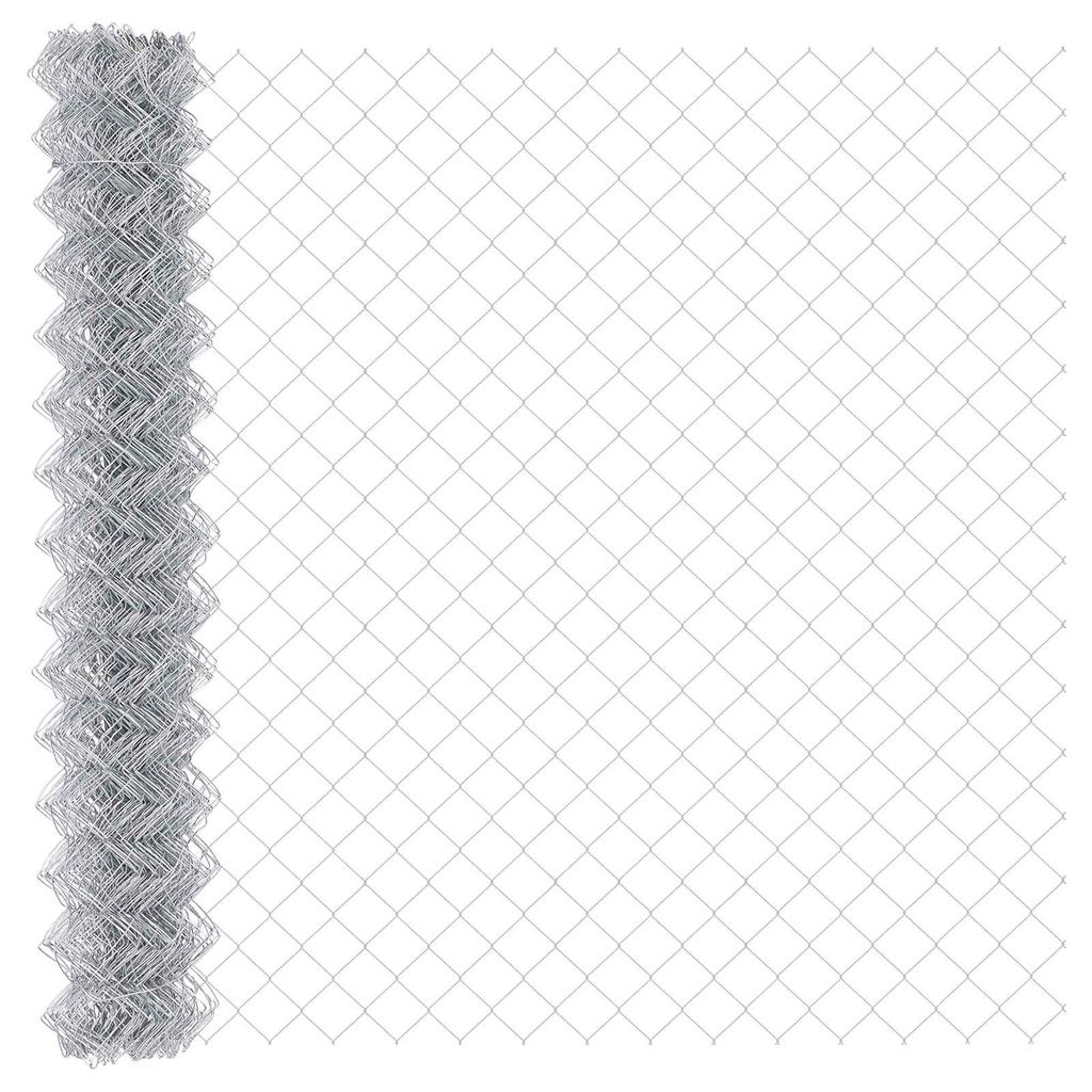 Chain Link Fence Silver