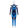 Mortal Kombat Kitana Cosplay Costume With Pu Leather For Female Cosplayers