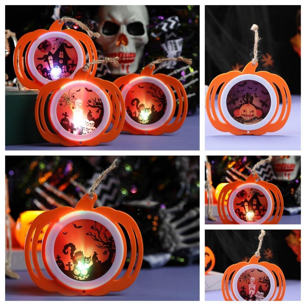 

Светящийся Хэллоуин Тыквенный Фонарь Плоский Светящийся Реквизит Тыквы Хэллоуин Украшения Реквизит