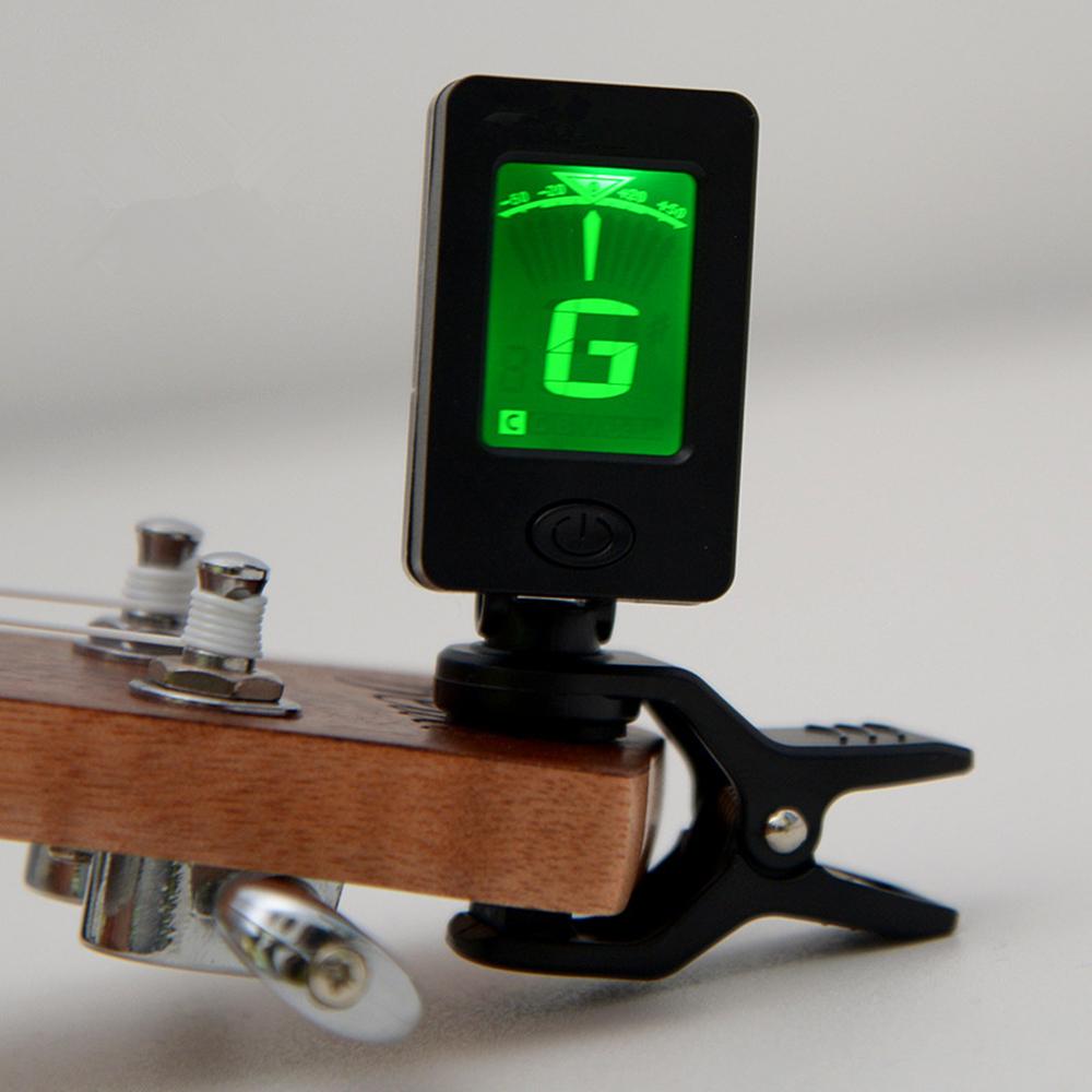 Digital Chromatic LCD Clip-On Electric Tuner Fit For Bass Guitar Ukulele Violin