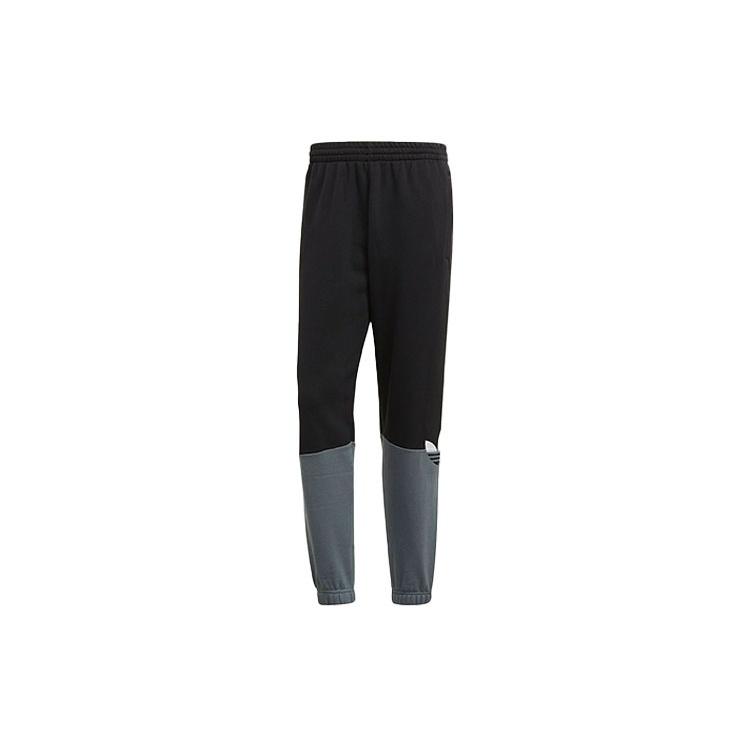 adidas originals logo Splicing Bundle Feet Sports Pants Black Men s GN3445 XS