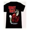Men'S Quiet Riot Metal Health Officially Inspired Rock Band Graphic T-Shirt - Iconic Masked Character & Bold Red/White Lettering, Loose Fit Round