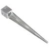 Ground Spikes (2 Pcs) Silver 12*12*89 Cm Galvanized Steel