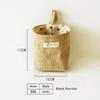 Cotton Linen Storage Hanging Bag - Over-the-Door Wall Desktop Organizer for Bathroom and Home