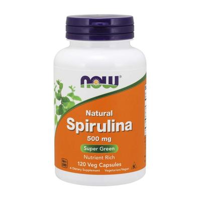 Espirulina Natural 500 mg, 120 Cápsulas Vegetales