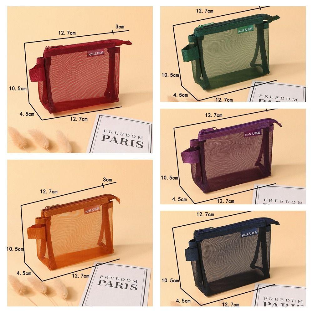 Lipstick Cosmetic Bag Mini Coin Purse Change Storage Bag Retro Color Card Bag  Outdoor