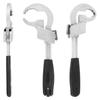 80mm Large Opening Universal Double-ended Wrench 4 In 1 Sink Plumbers Wrench  Repair Hand Tool