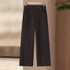 Women's Elastic Waist Fleece-Lined Straight-Leg Pants