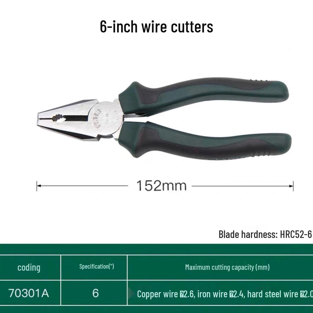 SATA 70301A-70303A Multifunctional Pliers: Wire, Combination, Flat Nose.