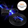 Qiilu Mini USB Cable Car OBD To II OBD2 EOBD