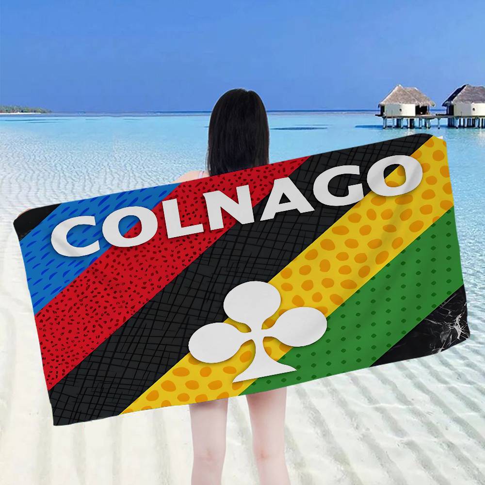 Bicycle C-Colnago Logo Microfiber Blanket Quick Drying Beach Towels Oversized Printing Super Absorbent Pool Towel Blanket