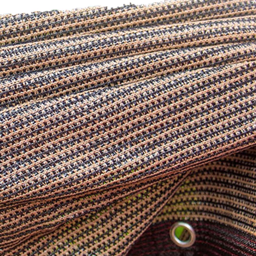 Brown Shade Net for Outdoor Balcony Garden UV Protection Water Drainage Reinforced Corners 1.2m 1.6m 1.5x5m with Ties