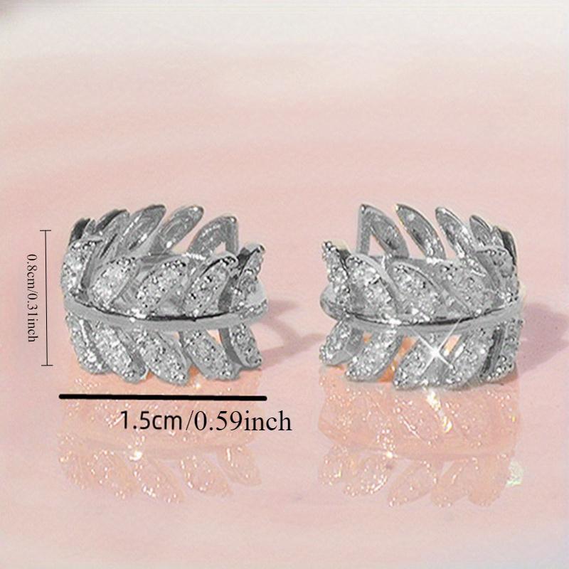 Luxurious geometric elegant ring earrings, women's wedding engagement party jewelry accessories