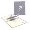 3D Airplane Style Greeting Card Party Invitation Cards Model Decoration Paper Carving Folding DIY Festival Gathering Supply TMZ