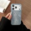 Frameless Cowboy Pattern Phone Case For iPhone Air 17 16 15 14 13 12 Pro Max Washed Color Glitter Denim Jeans Matte Cover
