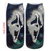 Halloween Cartoon Pumpkin Witch for Cat 3D Printed Short Ankle Socks Gift for Wo