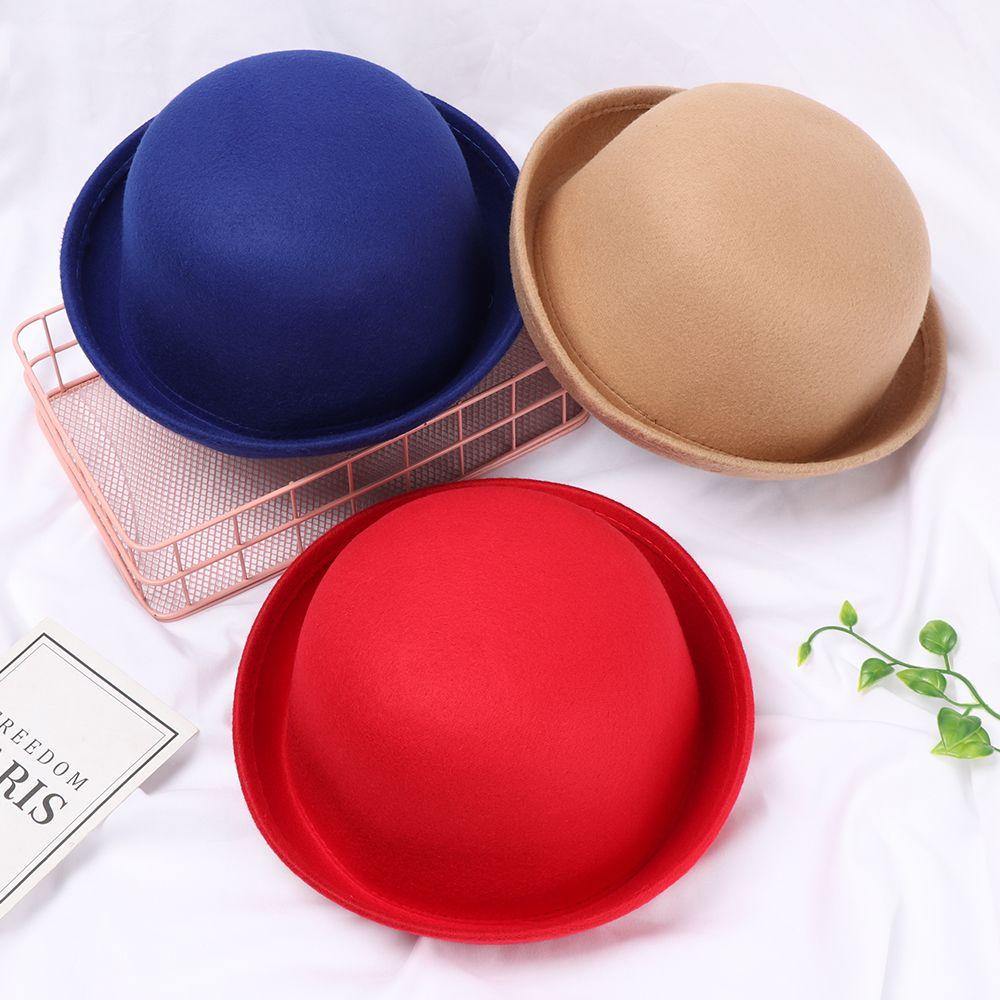 Women Not Deformed Elegant Beanie Cap Felt Hat Floppy Bowler Fedora Beret