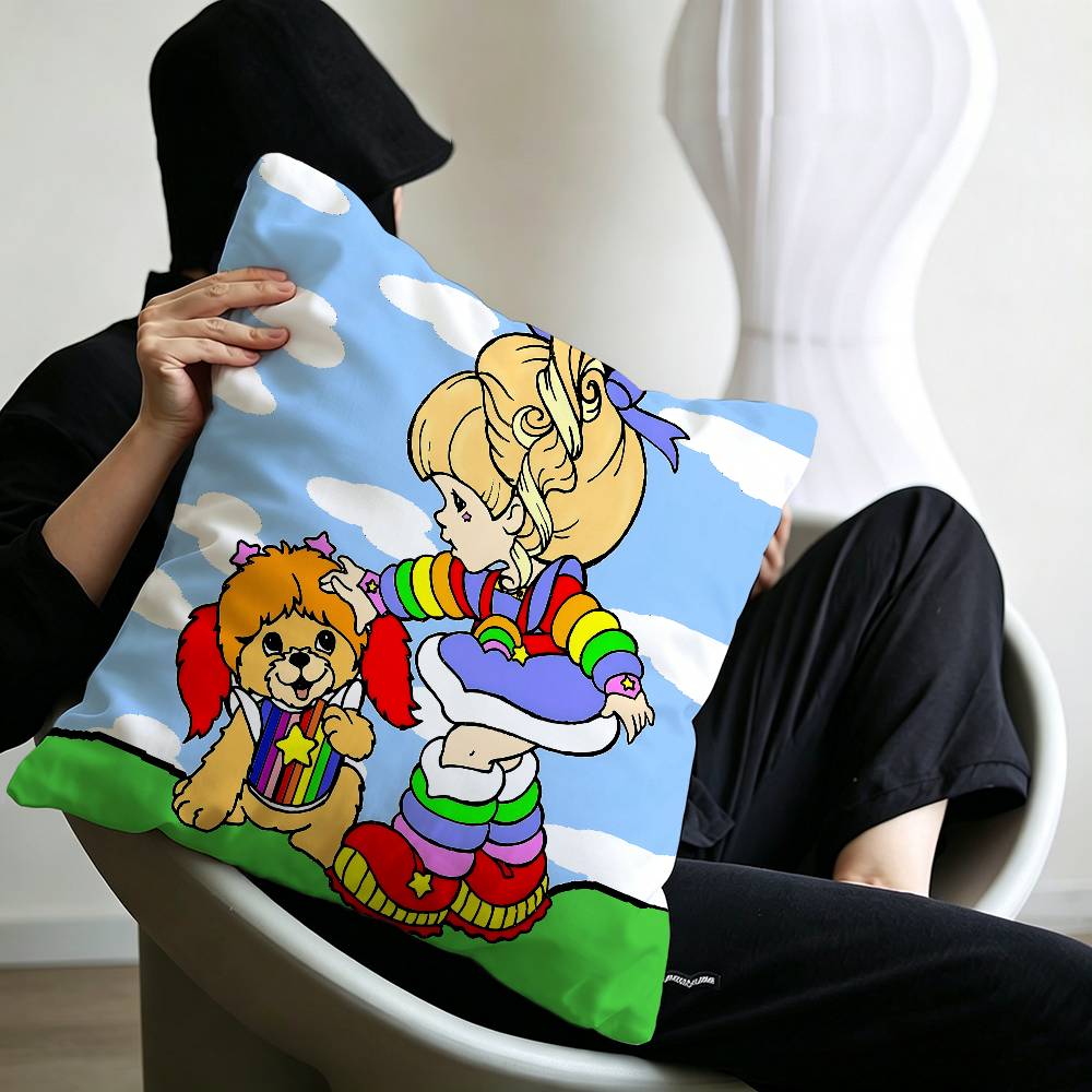 Rainbow Brite Anime Pillow Gifts Home Office Furnishings Bedroom Sofa Car Cushion Cover case 45x45cm