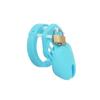 Pink Soft Silicone Male Chastity Cage Device Small/Large Lockable Ring Sex Toys with 5 Cock Ring Penis Sleeve for Men BDSM