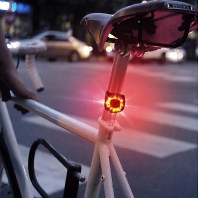 Bicycle Smart Light Safety Warning Light Usb Rechargeable Tail Light Helmet Light Portable Waterproof Tail Light Multi-Function