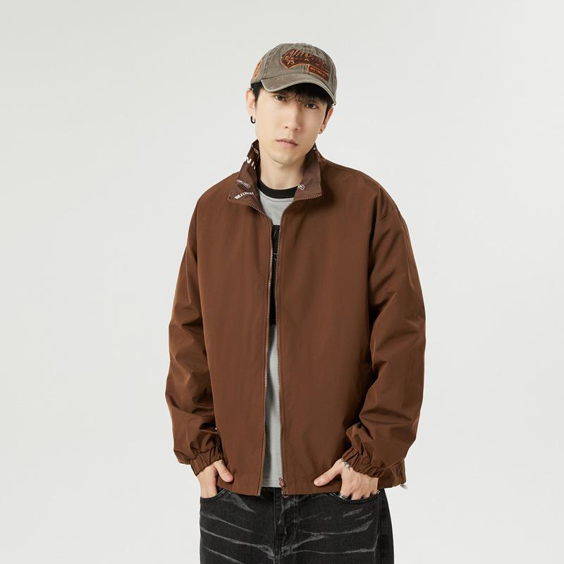 

Новая весенняя куртка мужская двухсторонняя тренчкот верхняя зеленая мода спорт досуг инструменты принтованное пальто прилив 2XL