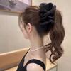 High-Grade Temperament Cloud Bubble Mesh Silver Silk Hair Clip For Women